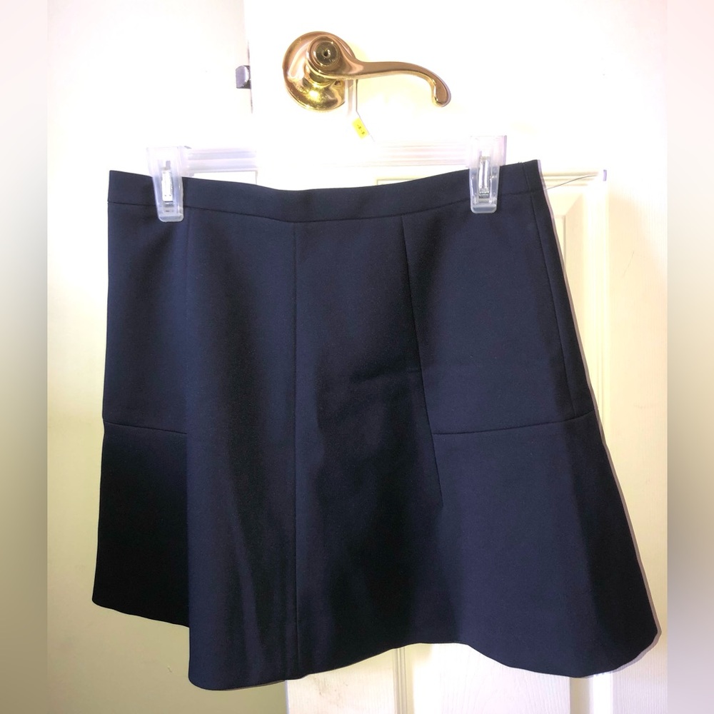 J Crew Lined Navy Skirt